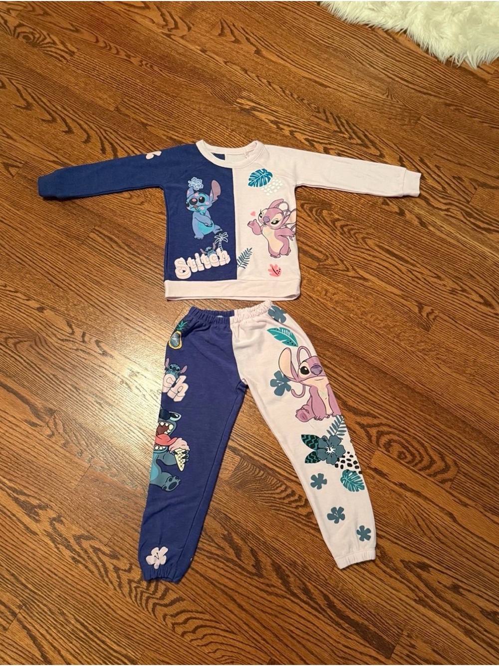 Chaser Sweatshirt Joggers Sweatpants Set Lilo & Stitch NWOT 4T $120